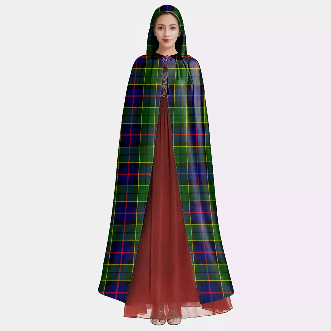 Forsyth Modern Tartan Plaid Hooded Cloak