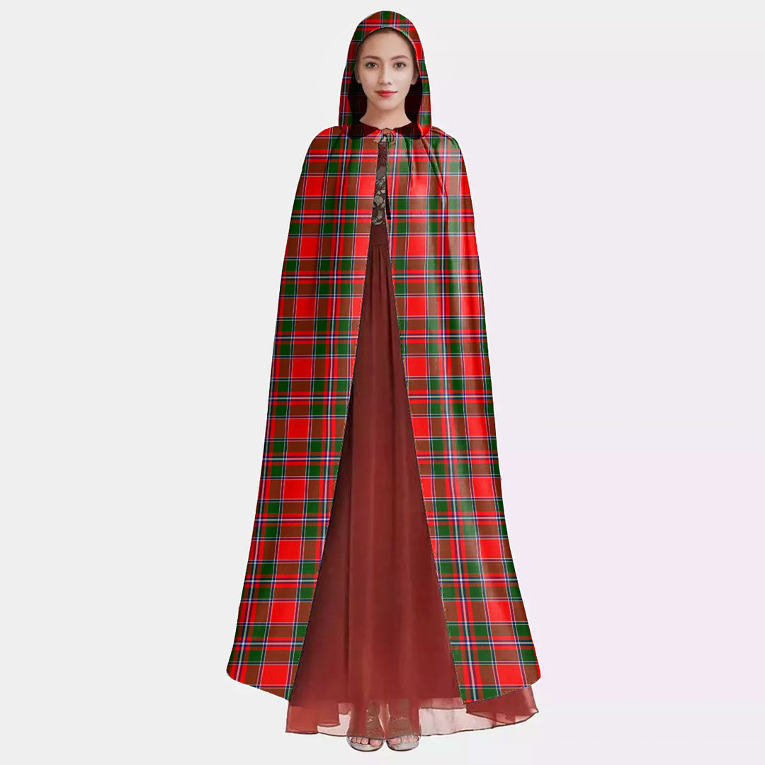 Spens Modern Tartan Plaid Hooded Cloak