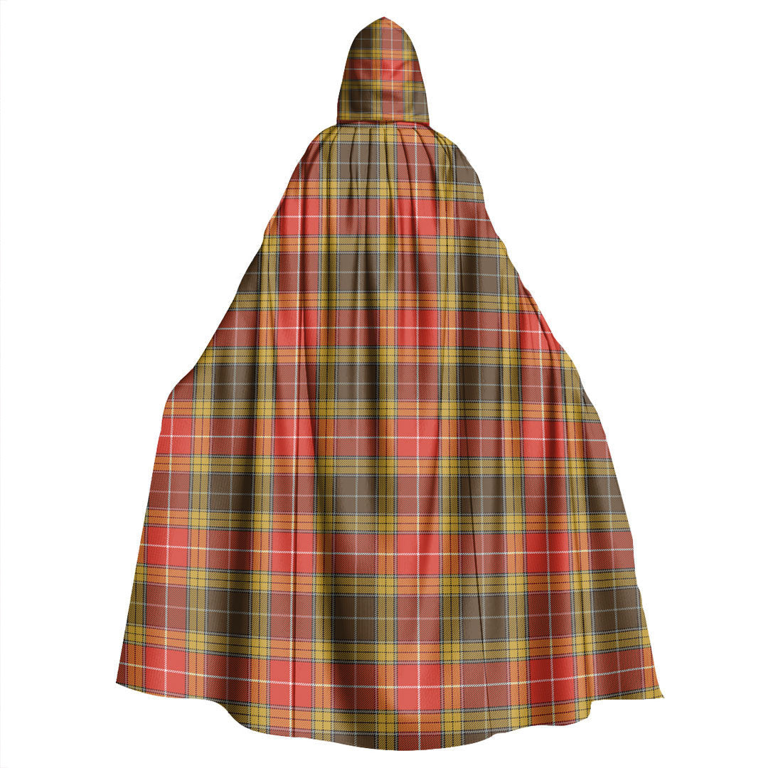 Buchanan Old Set Weathered Tartan Plaid Hooded Cloak