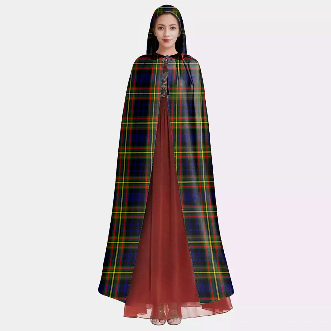 MacLellan Modern Tartan Plaid Hooded Cloak