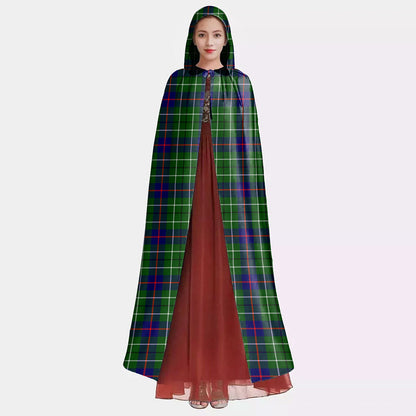 Duncan Modern Tartan Plaid Hooded Cloak