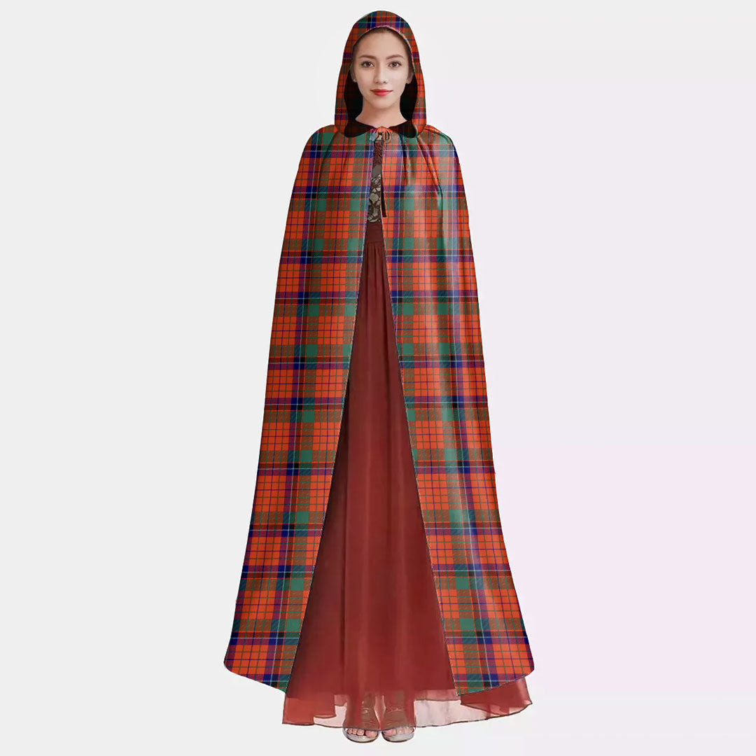 Nicolson Ancient Tartan Plaid Hooded Cloak