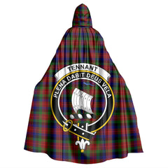 Tennant Tartan Crest Hooded Cloak