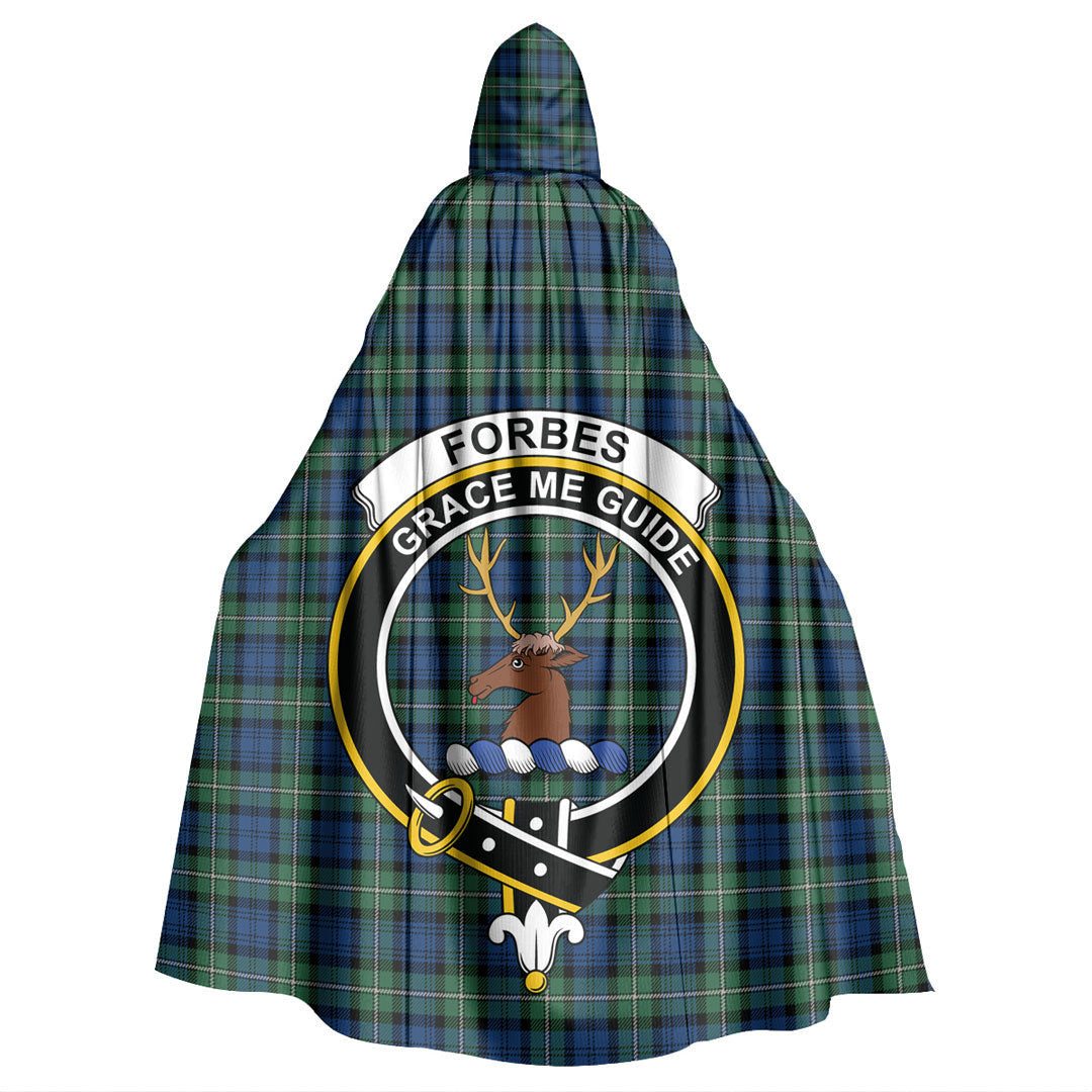 Forbes Ancient Tartan Crest Hooded Cloak