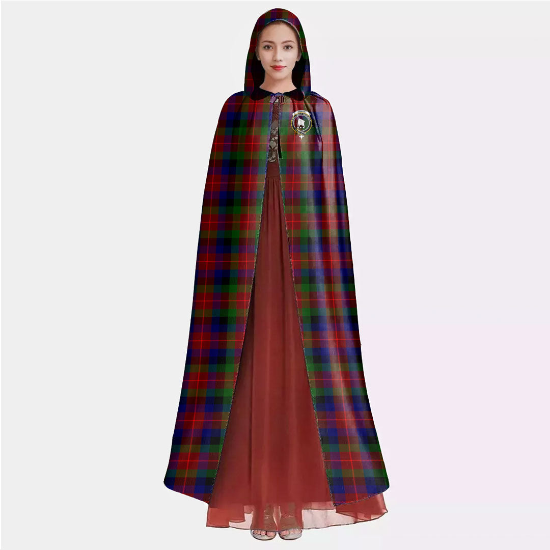 Tennant Tartan Crest Hooded Cloak