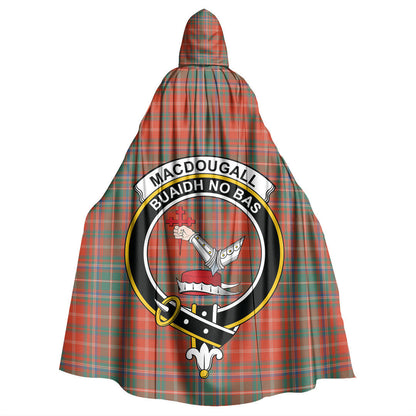 MacDougall Ancient Tartan Crest Hooded Cloak