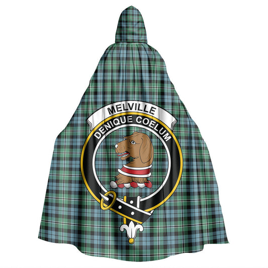 Melville Tartan Crest Hooded Cloak