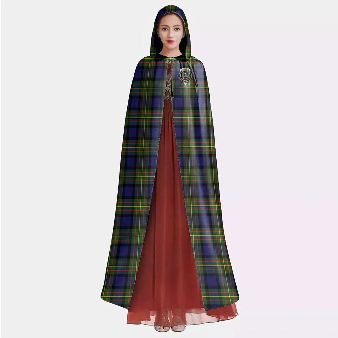 MacLaren Modern Tartan Crest Hooded Cloak