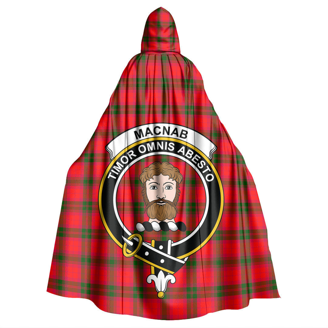 MacNab Modern Tartan Crest Hooded Cloak