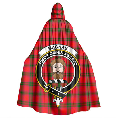 MacNab Modern Tartan Crest Hooded Cloak