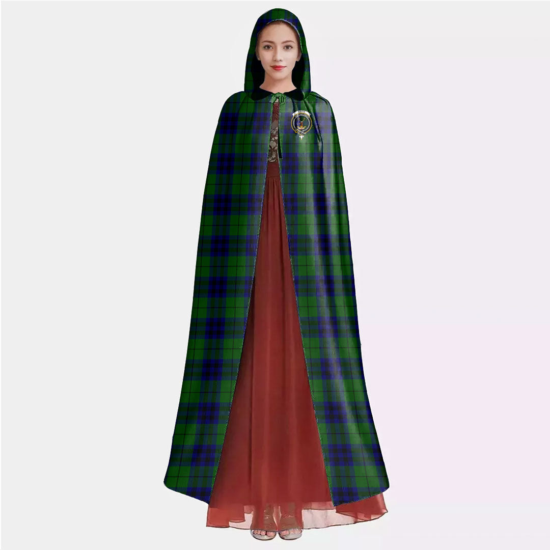 Keith Modern Tartan Crest Hooded Cloak