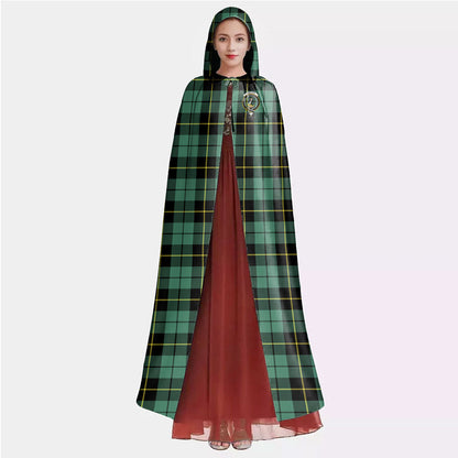 Wallace Hunting Ancient Tartan Crest Hooded Cloak