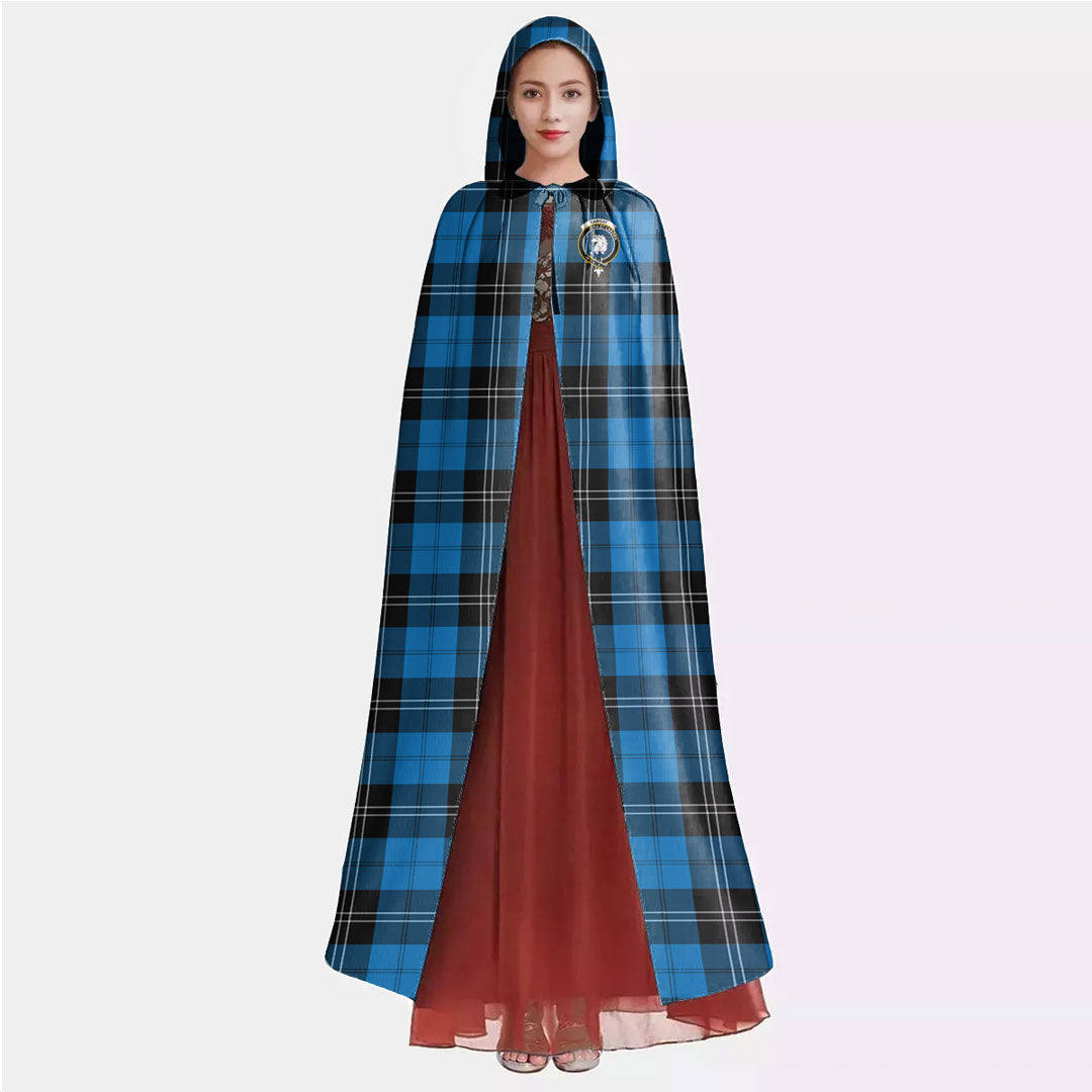 Ramsay Blue Ancient Tartan Crest Hooded Cloak