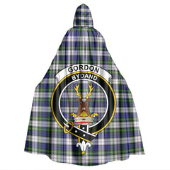 Gordon Dress Modern Tartan Crest Hooded Cloak