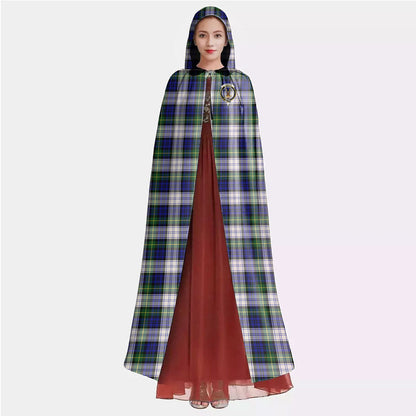 Gordon Dress Modern Tartan Crest Hooded Cloak