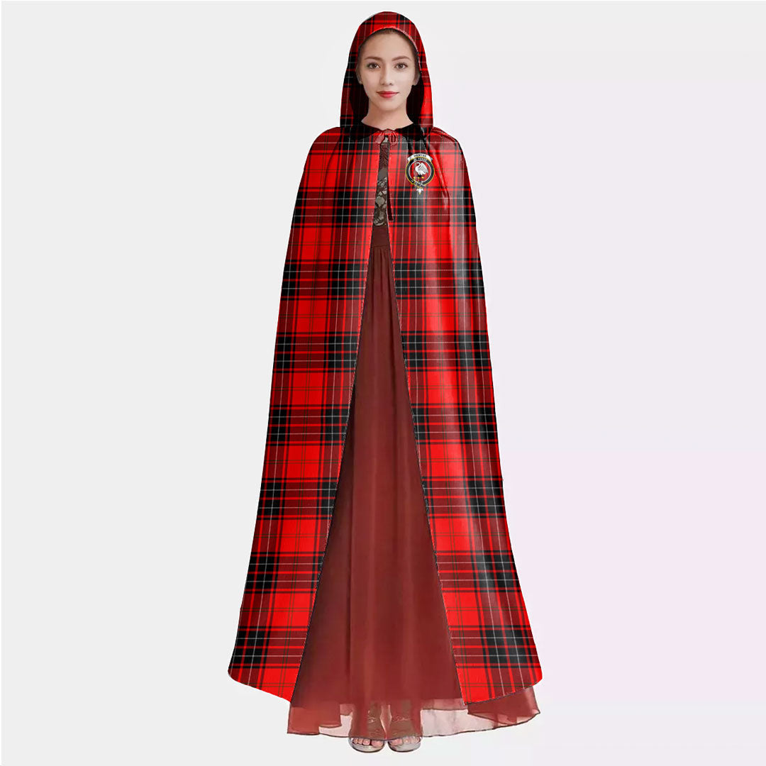 Wemyss Modern Tartan Crest Hooded Cloak