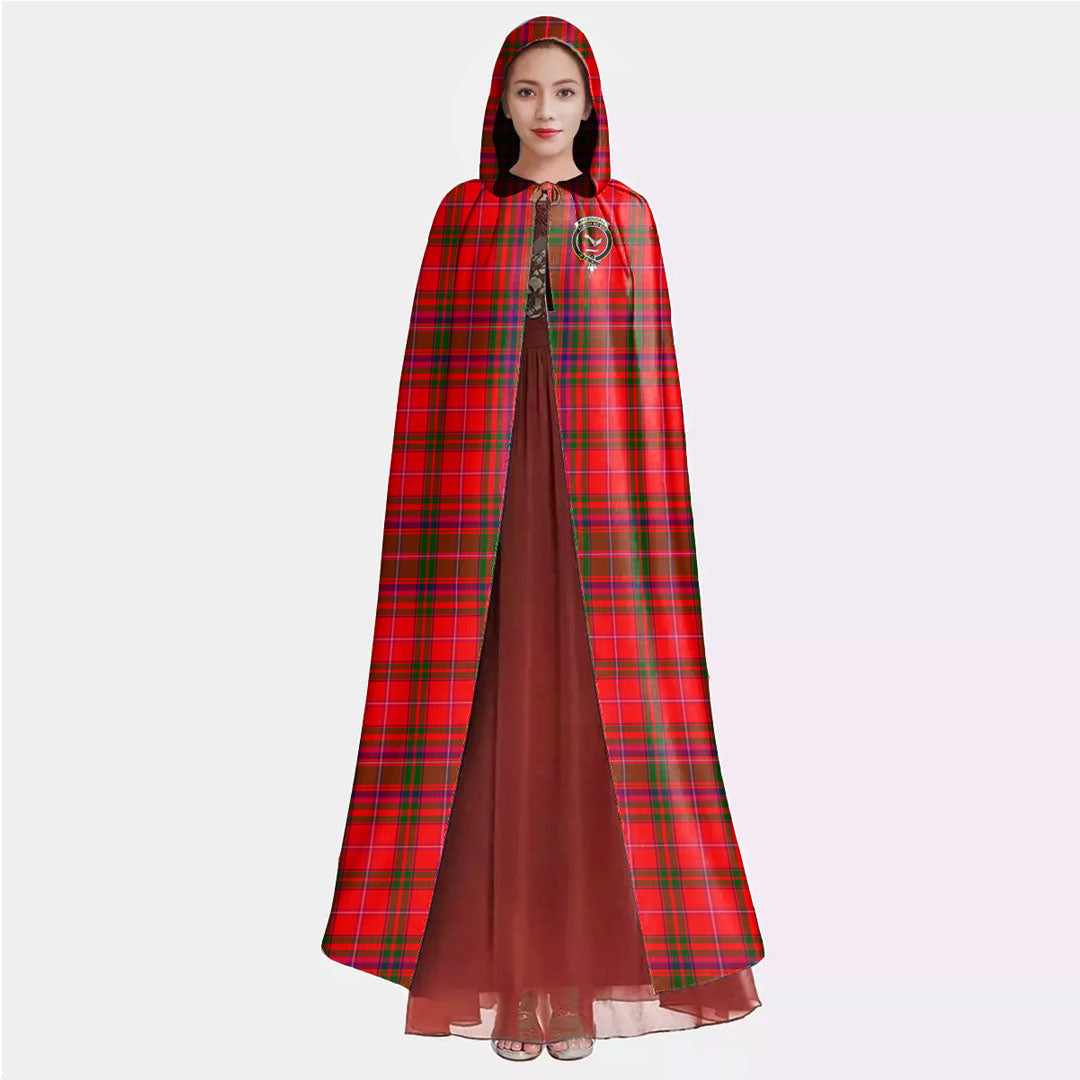 MacDougall Modern Tartan Crest Hooded Cloak