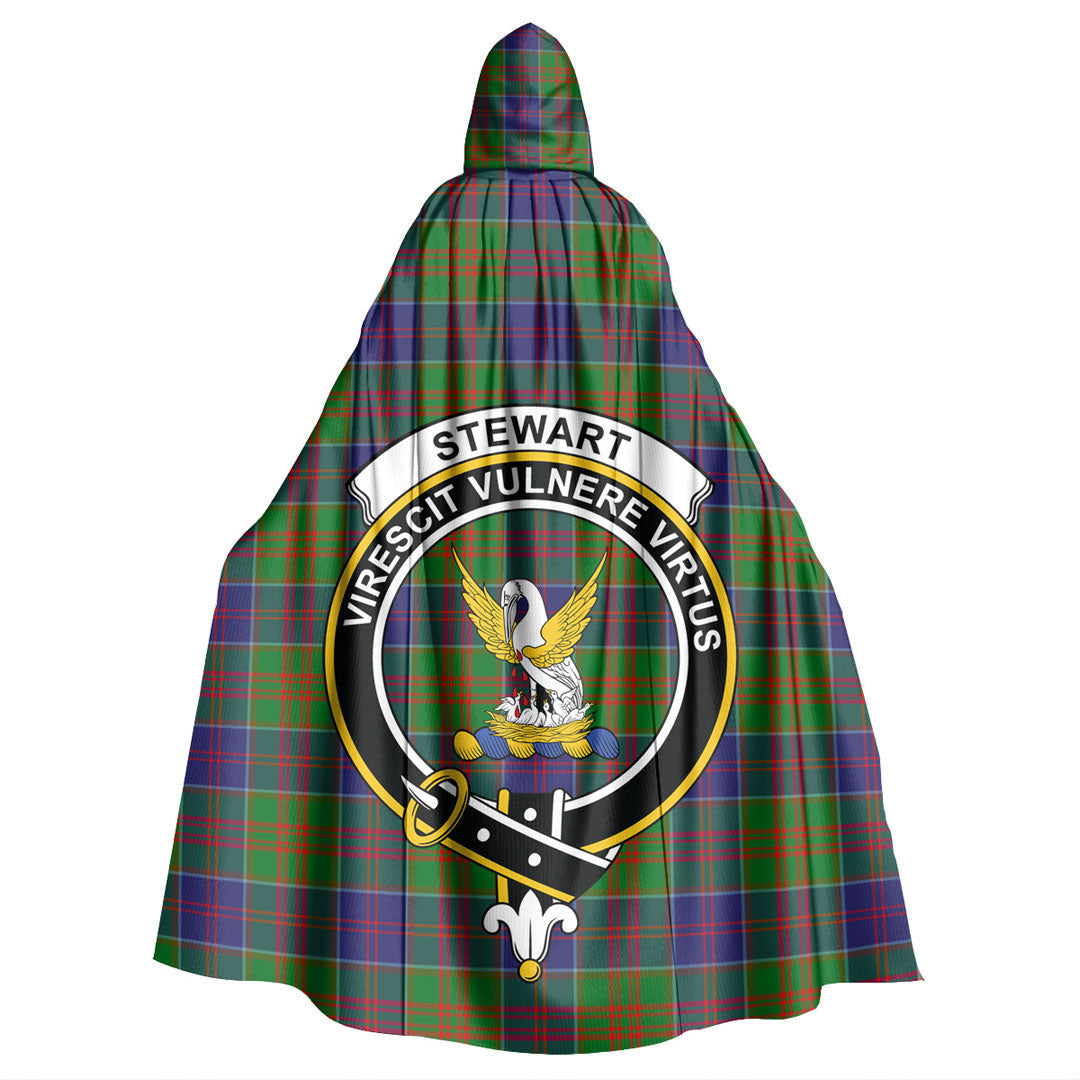 Stewart of Appin Hunting Modern Tartan Crest Hooded Cloak