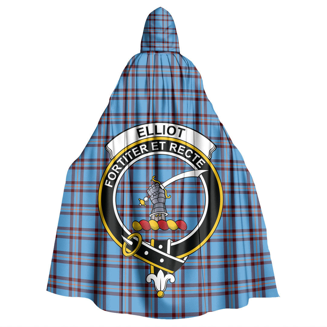 Elliot Ancient Tartan Crest Hooded Cloak