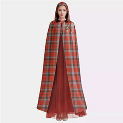 Robertson Weathered Tartan Crest Hooded Cloak
