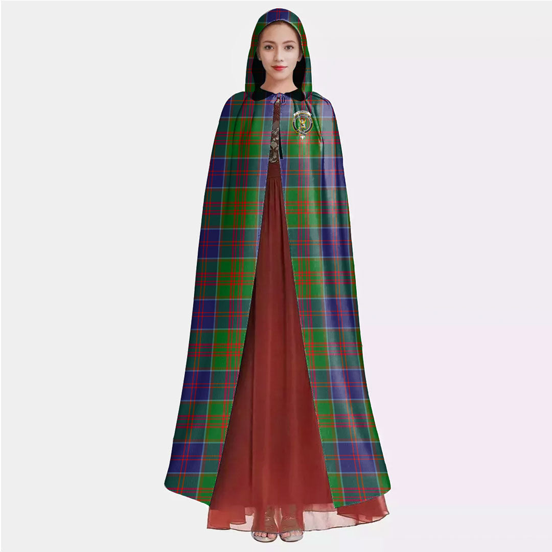 Stewart of Appin Hunting Modern Tartan Crest Hooded Cloak