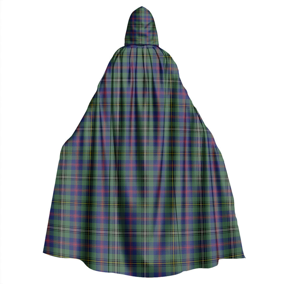 Wood Modern Tartan Plaid Hooded Cloak