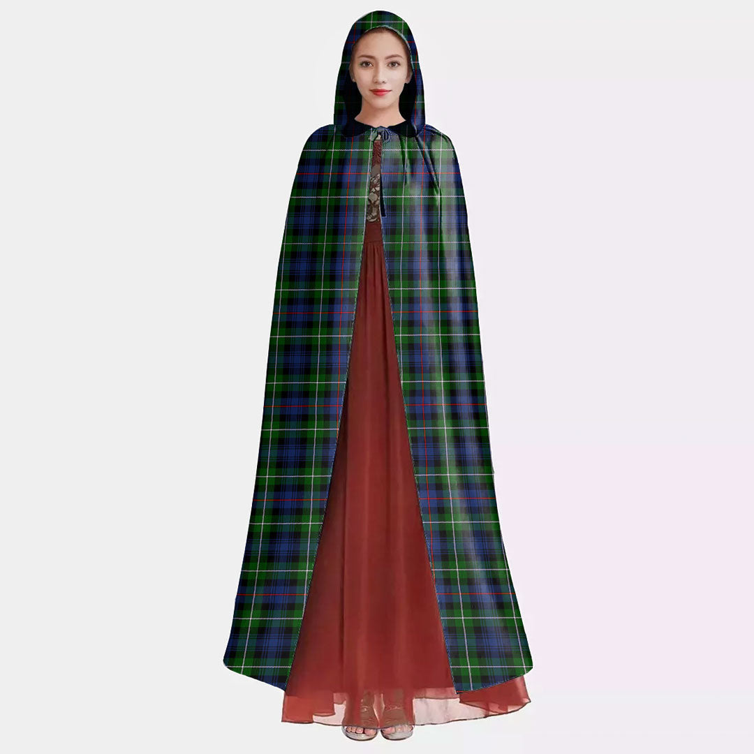 MacKenzie Modern Tartan Plaid Hooded Cloak