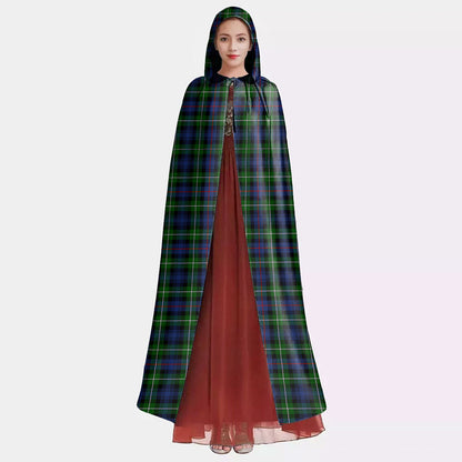 MacKenzie Modern Tartan Plaid Hooded Cloak