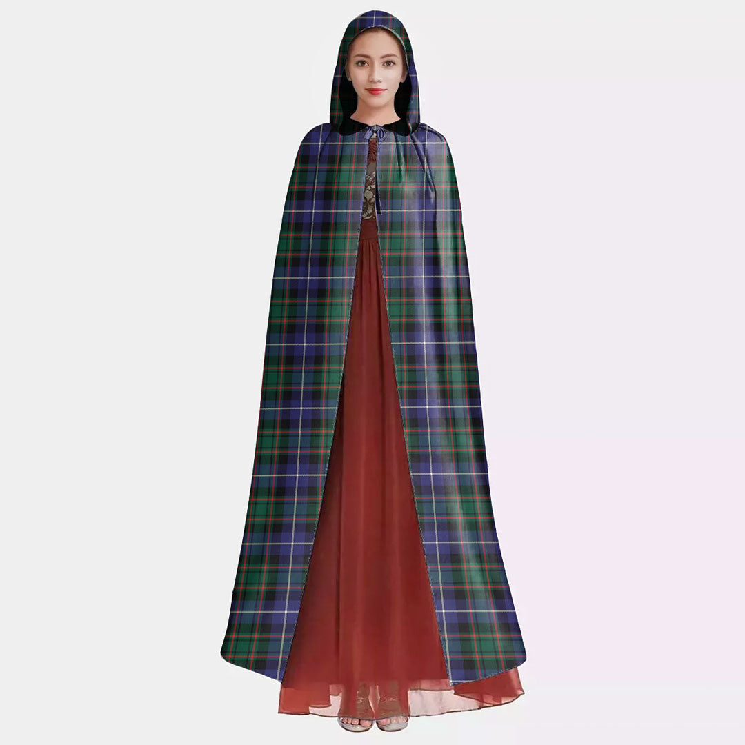 MacRae Hunting Modern Tartan Plaid Hooded Cloak