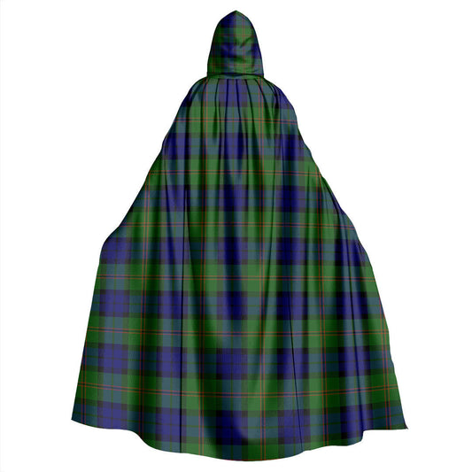 Dundas Modern Tartan Plaid Hooded Cloak