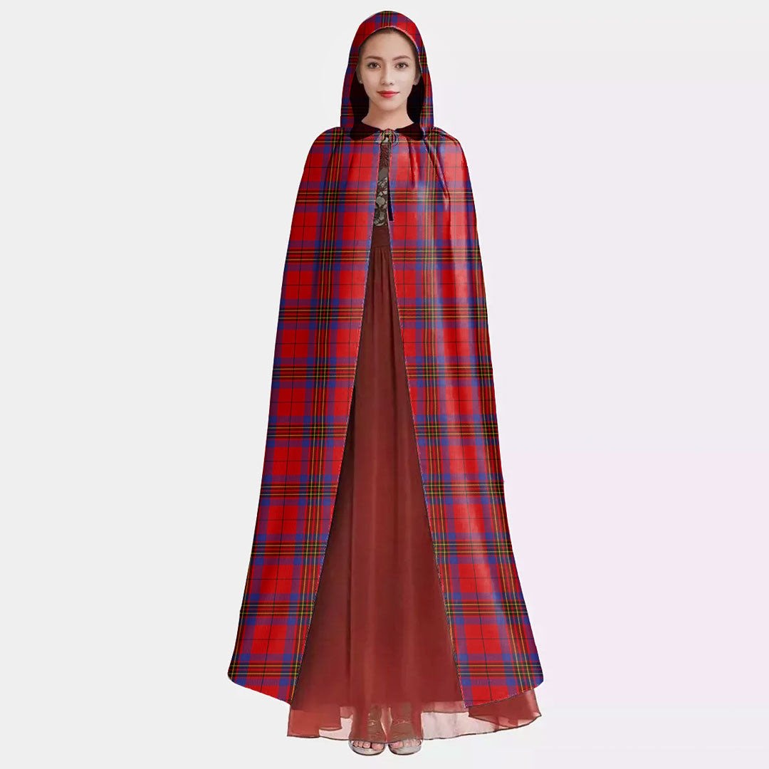 Leslie Modern Tartan Plaid Hooded Cloak