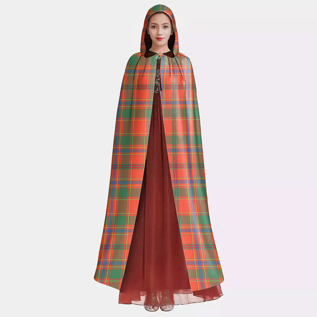 Munro Ancient Tartan Plaid Hooded Cloak