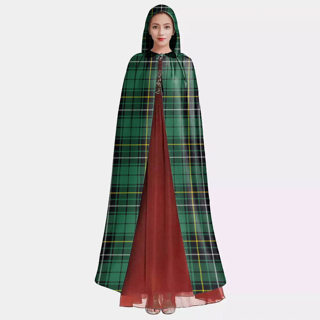 MacAlpine Ancient Tartan Plaid Hooded Cloak