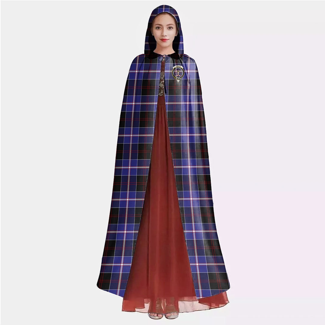 Dunlop Modern Tartan Crest Hooded Cloak