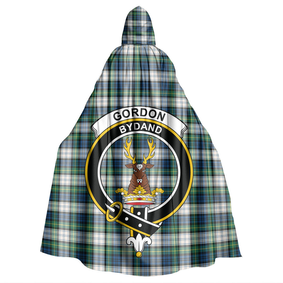 Gordon Dress Ancient Tartan Crest Hooded Cloak