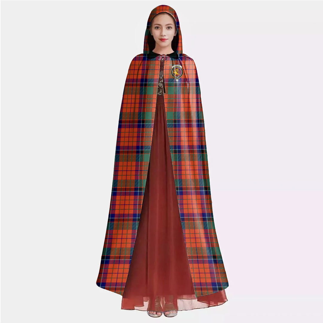 Nicolson Ancient Tartan Crest Hooded Cloak