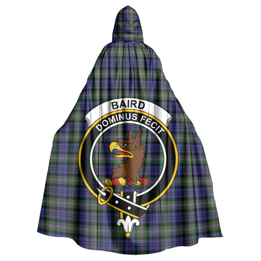 Baird Modern Tartan Crest Hooded Cloak