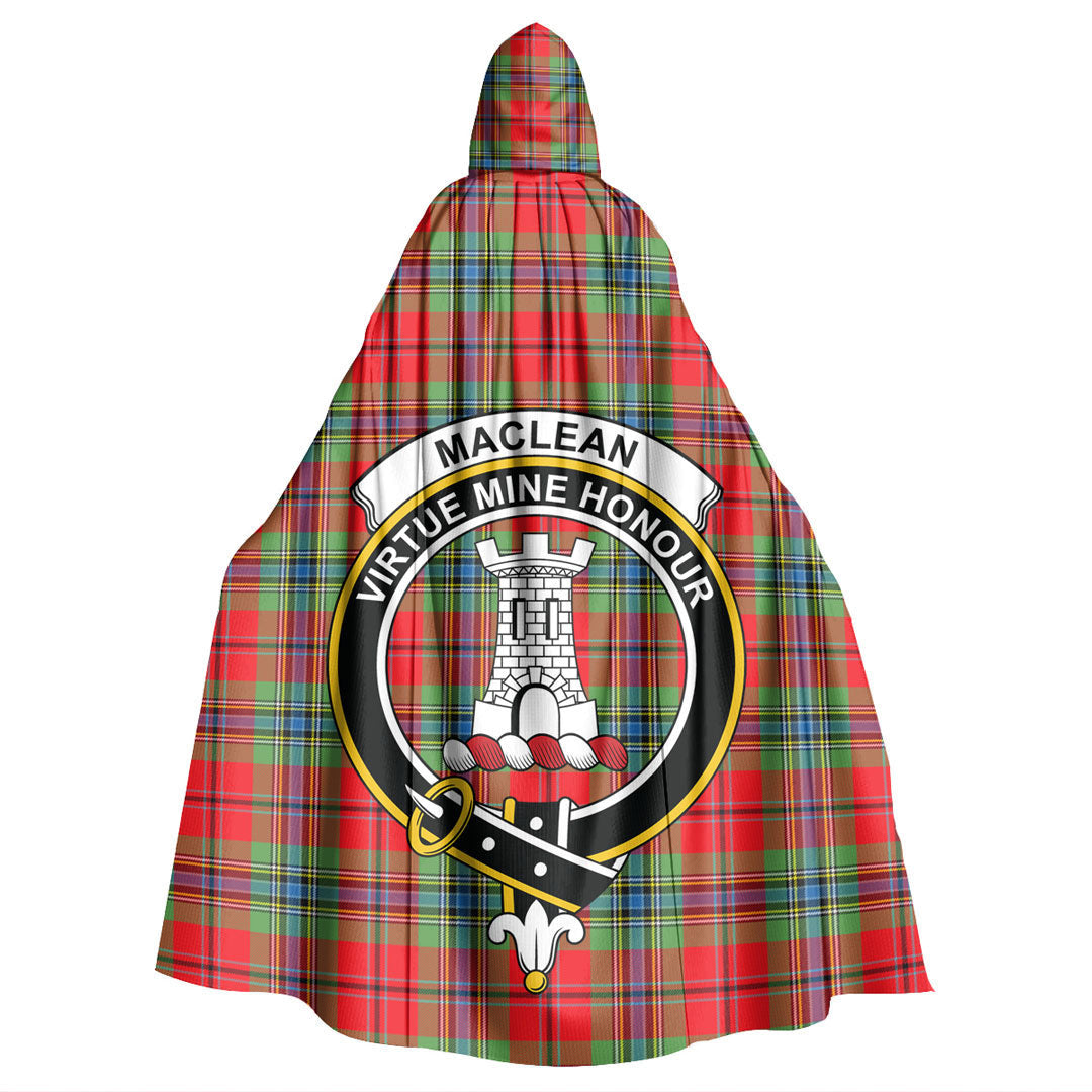 MacLean of Duart Modern Tartan Crest Hooded Cloak