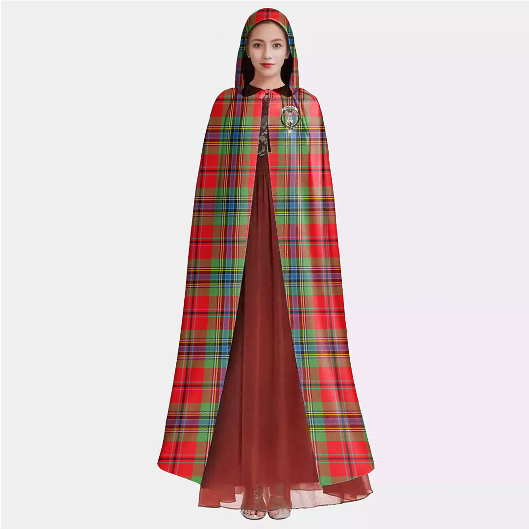 MacLean of Duart Modern Tartan Crest Hooded Cloak