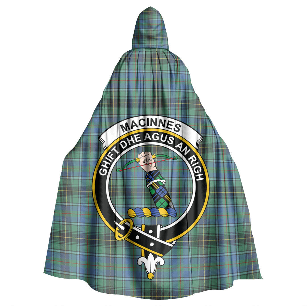 MacInnes Ancient Tartan Crest Hooded Cloak