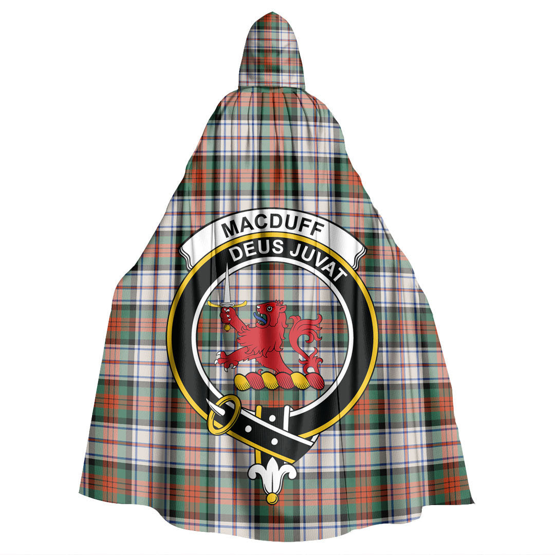 MacDuff Dress Ancient Tartan Crest Hooded Cloak