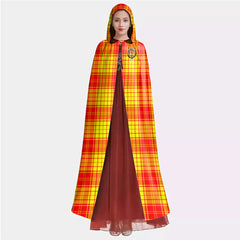 MacMillan Tartan Plaid Tartan Crest Hooded Cloak