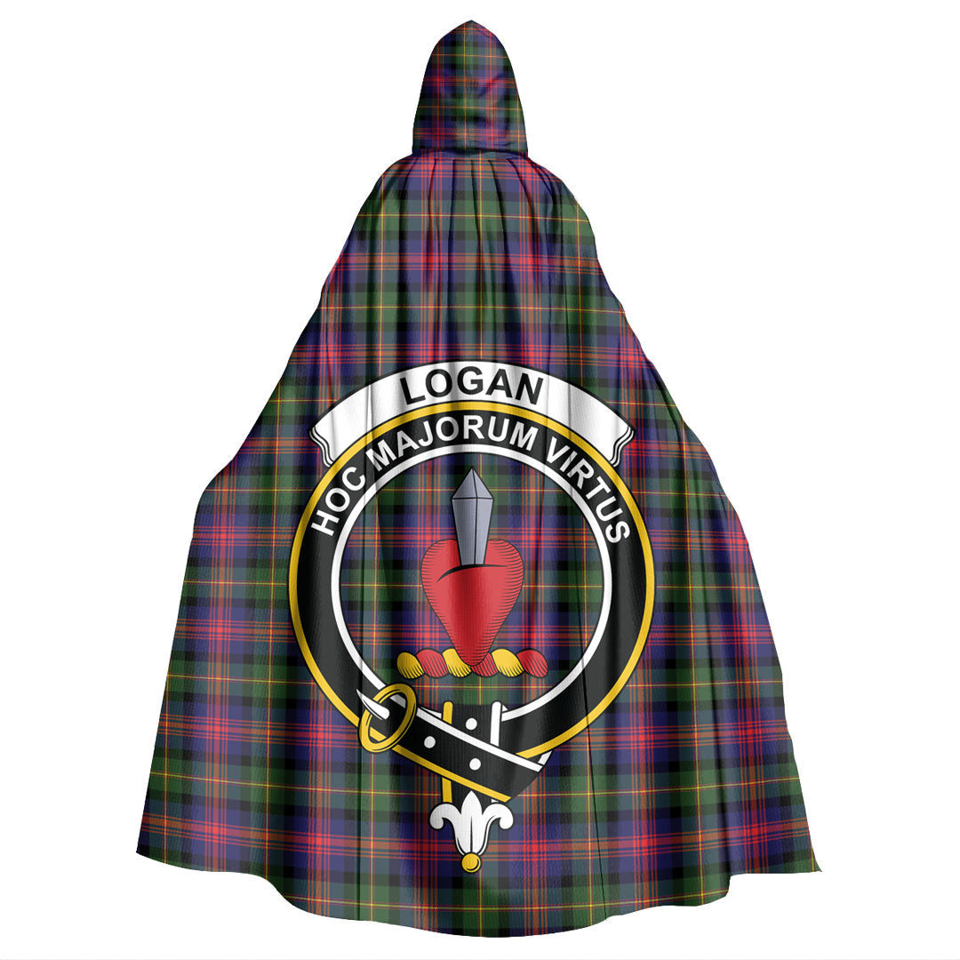 Logan Modern Tartan Crest Hooded Cloak