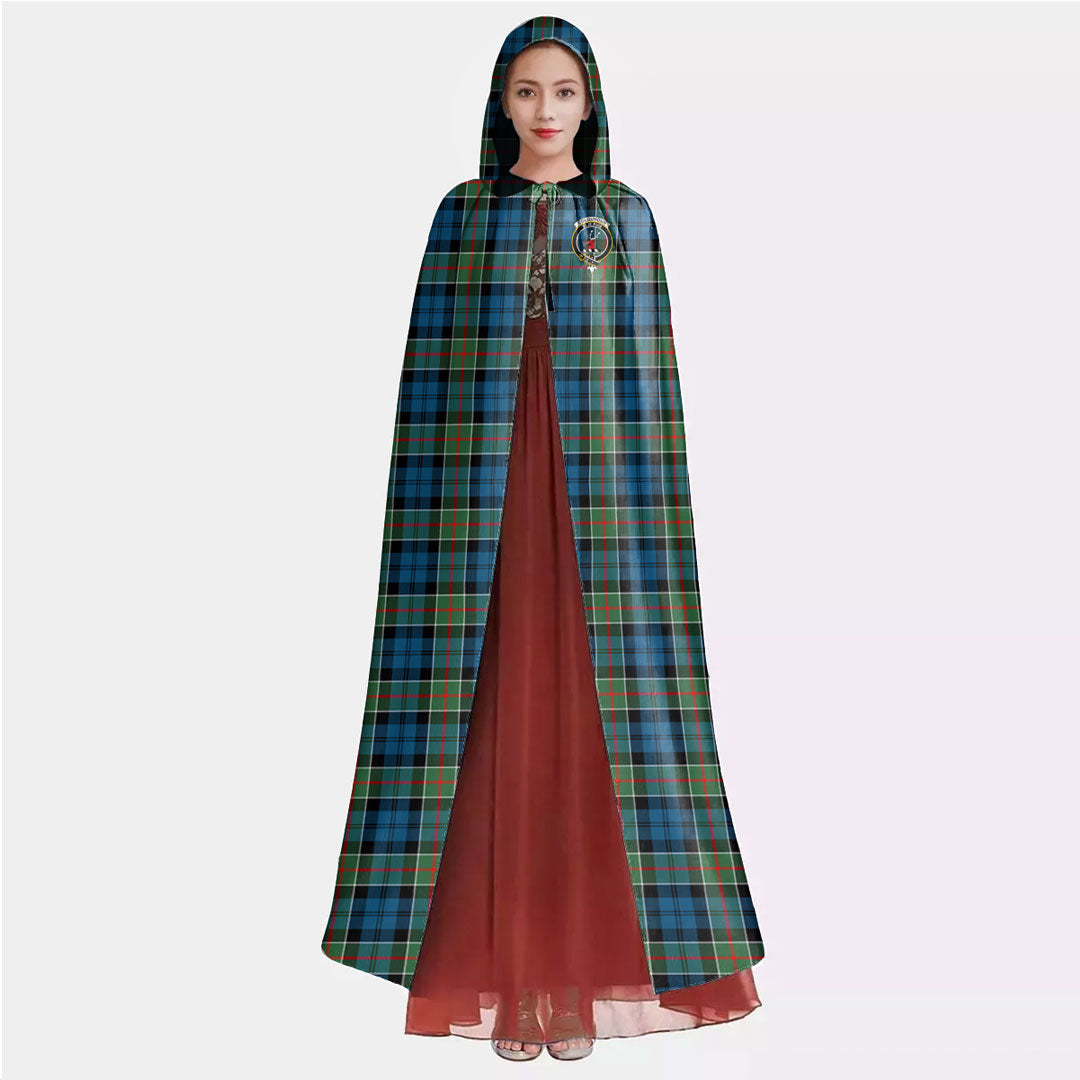 Colquhoun Ancient Tartan Crest Hooded Cloak