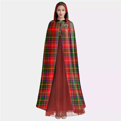Somerville Modern Tartan Crest Hooded Cloak