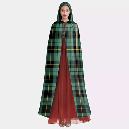 Wallace Hunting Ancient Tartan Plaid Hooded Cloak