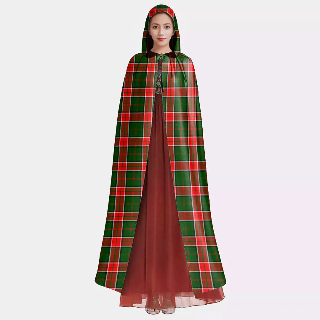 Pollock Modern Tartan Plaid Hooded Cloak