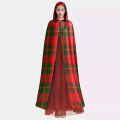 Crief District Tartan Plaid Hooded Cloak