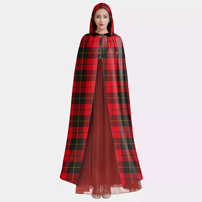 Wallace Weathered Tartan Plaid Hooded Cloak