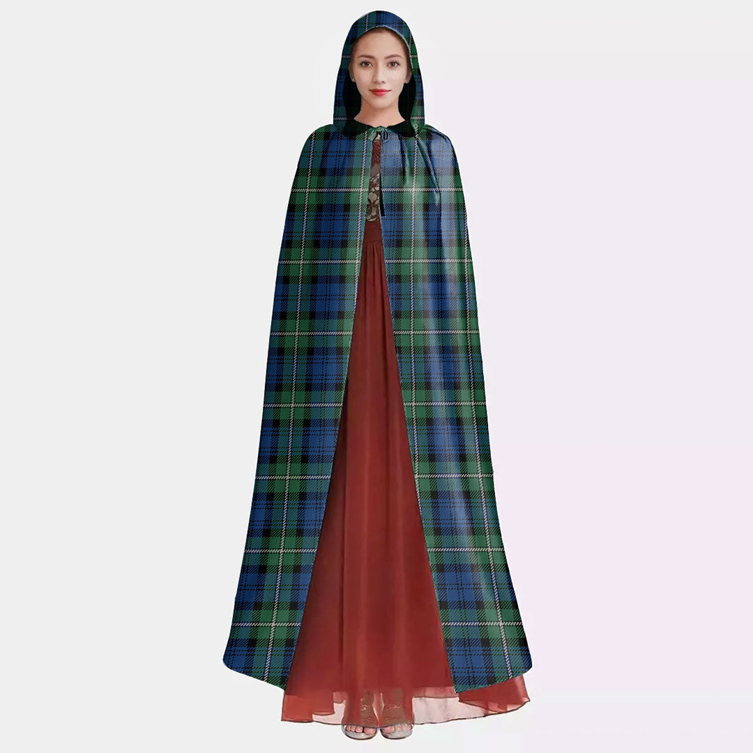 Forbes Ancient Tartan Plaid Hooded Cloak